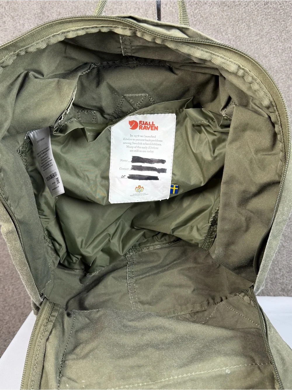 Pair Of FJALLRAVEN KANKEN Backpacks Green And Grey